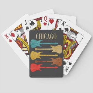 Chicago Vintage Guitars Concert Festival Souvenir Spielkarten