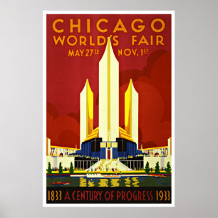Chicago - Vintage Reise-Plakate Poster
