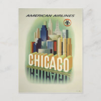 Chicago Vintage Reiseplakat