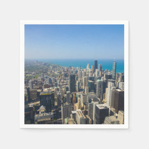 Chicago von oben serviette