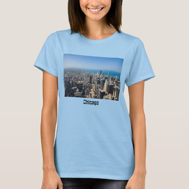 Chicago von oben T - Shirt (Vorderseite)