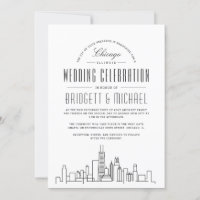 Chicago Wedding | Moderner Deko Skyline