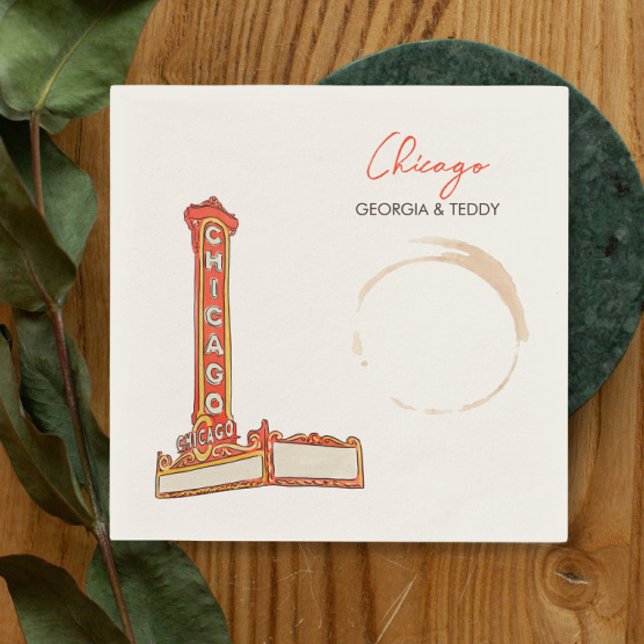 Chicago Wedding Serviette (Von Creator hochgeladen)