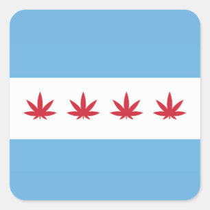 Chicago Weed Aufkleber Platz