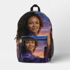 CHICAGO - WEIBLICHER SUPERHELD BEDRUCKTER RUCKSACK