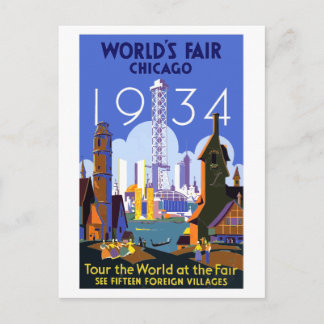 Chicago-Weltausstellung 1934 Postkarte