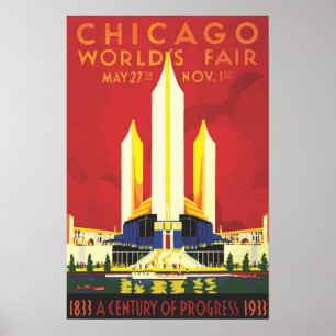Chicago Weltausstellung Vintage Poster