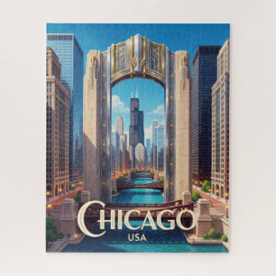 Chicago Willis Tower Moderne Stadtlandschaft