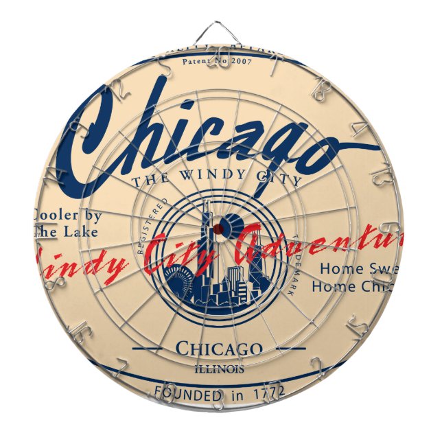 Chicago Windy City Dartscheibe (vorne)