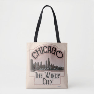 Chicago Windy City Design Epic Tourist Logo  Tasche
