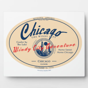 Chicago Windy City Fotoplatte