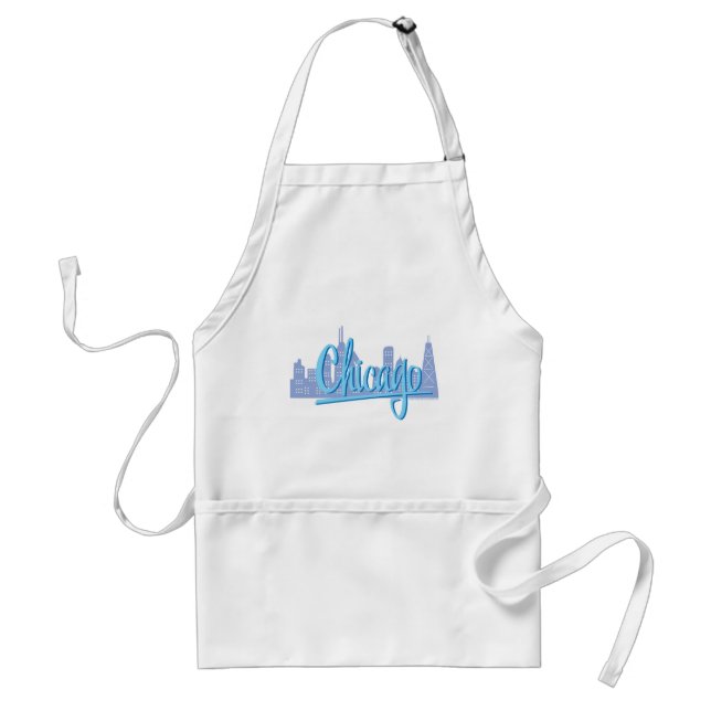 Chicago Windy City Skyline Schürze (Vorne)
