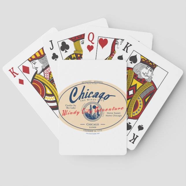 Chicago Windy City Spielkarten (Rückseite)