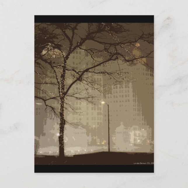 Chicago Winter Postkarte (Vorderseite)