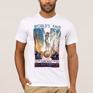 Chicago World's Fair 1933 - Vintage Retro Art Deco T-Shirt