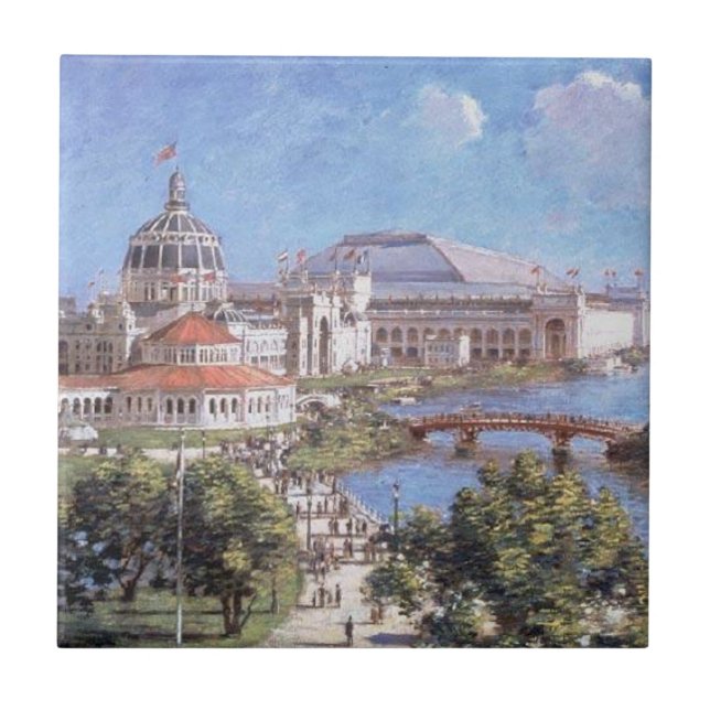 Chicago World's Fair (Columbian Exposition) Fliese (Vorderseite)