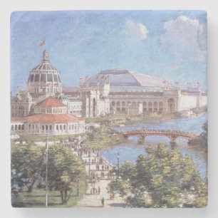 Chicago World's Fair (Columbian Exposition) Steinuntersetzer