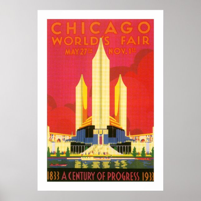 Chicago Worlds Fair Poster (Vorne)