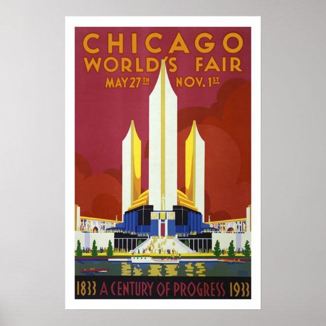 Chicago World's Fair Poster (Vorne)