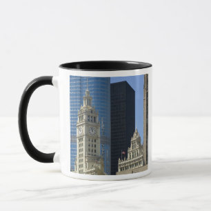 Chicago, Wrigley Gebäude mit Trump Hotel & Tasse