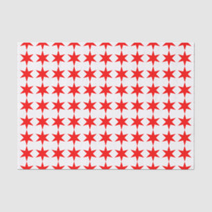 Chicagoer Flagge 6-Punkte-Star Seidenpapier