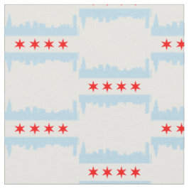 Chicagoer Flaggenmuster Stoff