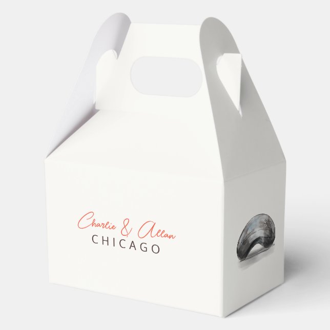 Chicagoer Hochzeit Geschenkschachtel (Vorderseite)