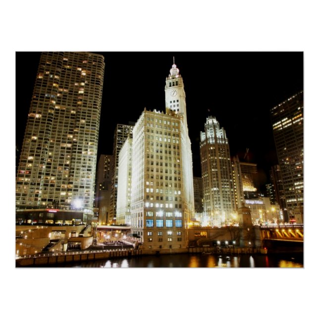 Chicagoer Sehenswürdigkeit Poster (Vorderseite)
