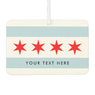 Chicagoer Stadtflagge personalisierter Lufterfrisc Autolufterfrischer