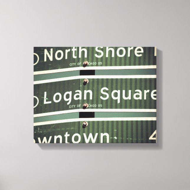 Chicagoer Straße Leinwanddruck (Vorderseite)