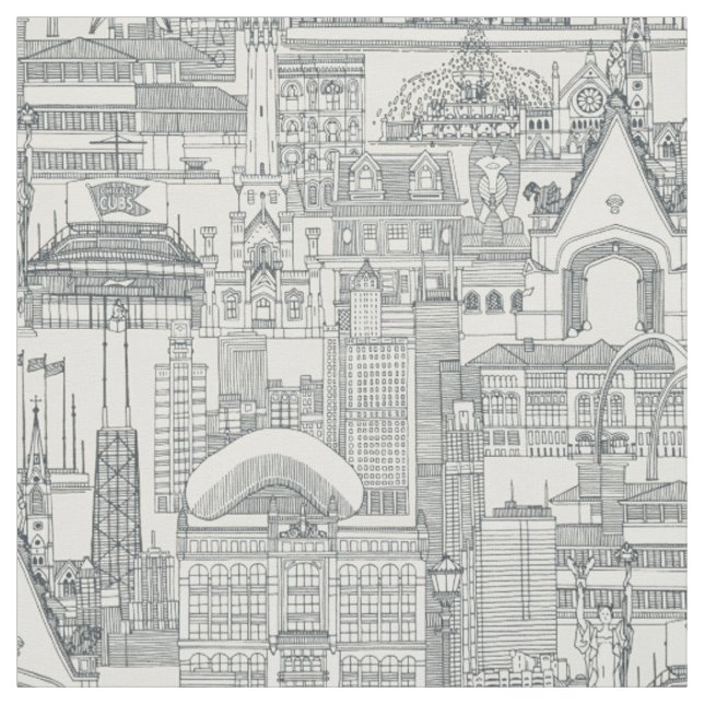 Chicagoer Zwergperle Stoff (Muster)