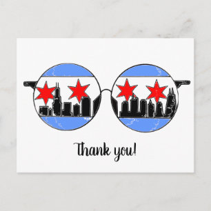 Chicagoggles danke Ihnen Postkarte