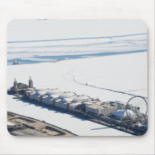 Chicagos Marineinfanterie im Winter Mousepad