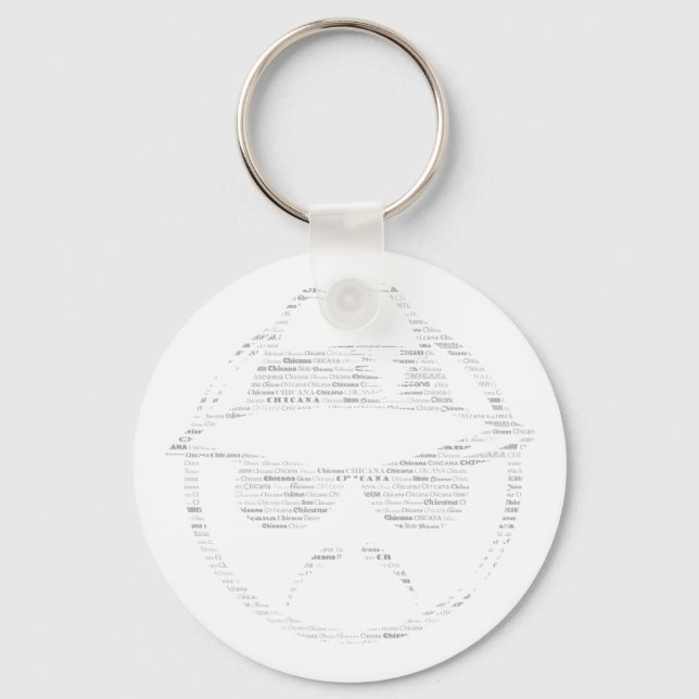 Chicana fährt Low-Text-Low-Text-Fahrer Schlüsselanhänger (Vorderseite)