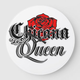 Chicana Queen Wall Uhr