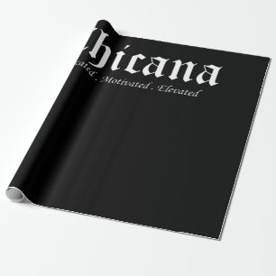 Chicana unterrichtete motivierte Latina Gradua Geschenkpapier