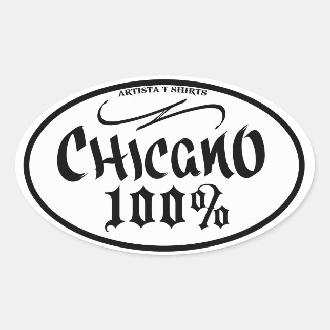 CHICANO 100% STICKER (Devant)