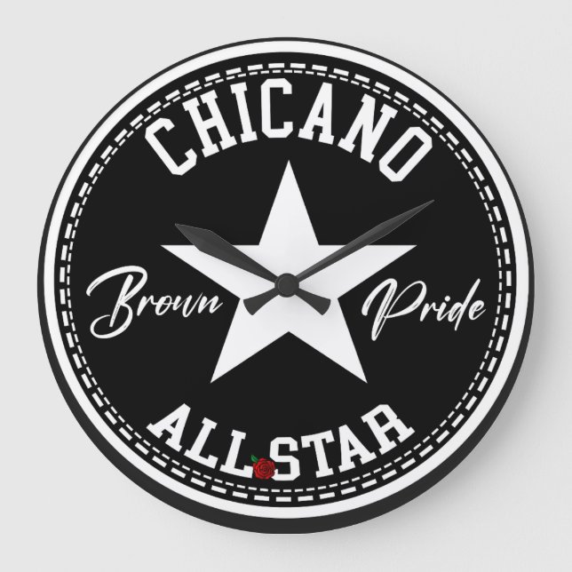 Chicano Brown Pride Wall Uhr (Vorderseite)