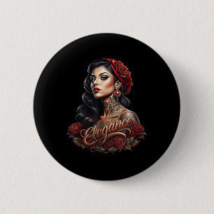 Chicano Chicana La Raza Button