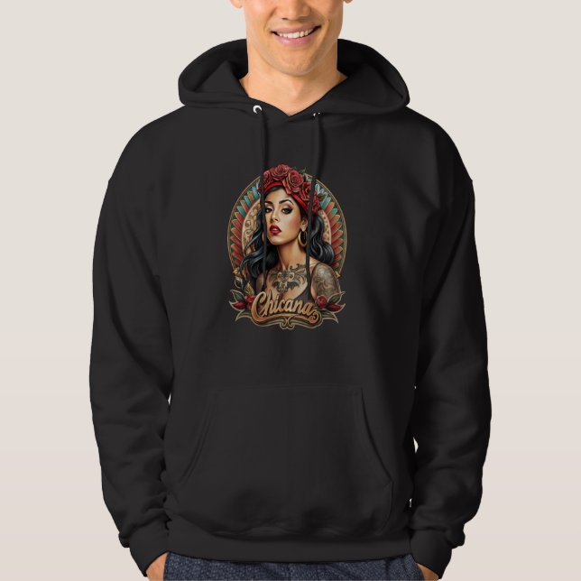 Chicano Chicana La Raza Hoodie (Vorderseite)