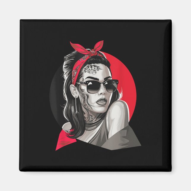 Chicano Chicana La Raza Magnet (Vorne)