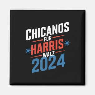 Chicanos für Harris Walz 2024 Präsidentschaftswahl Magnet
