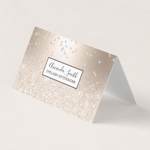 ChicgoldGlitter ombre metallischer Glitzern Visitenkarten
