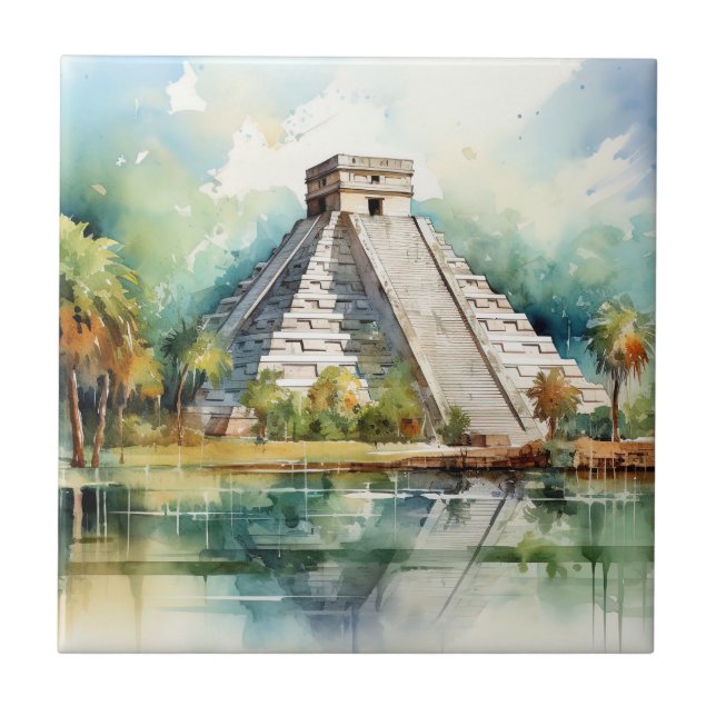 Chichen Itza Fliese (Vorderseite)