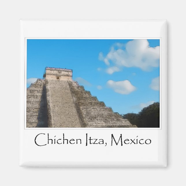 Chichen Itza Mayan Tempel in Mexiko Magnet (Vorne)