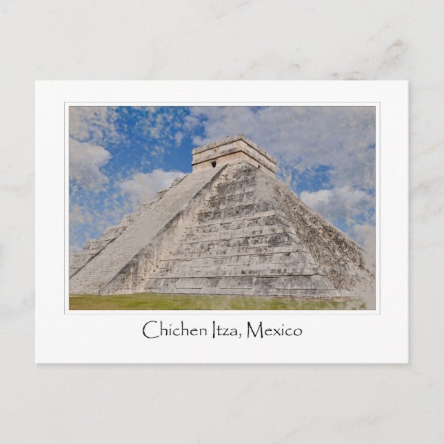 Chichen Itza Mayan Tempel in Mexiko Postkarte (Vorderseite)