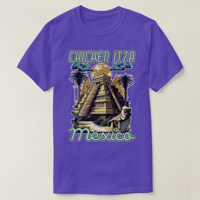 Chichen Itza Mexico Pyramids T-Shirt (Design vorne)