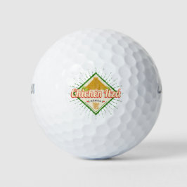 Chichen Itza Mexico Retro Mayan Vintag Yucatan Golfball
