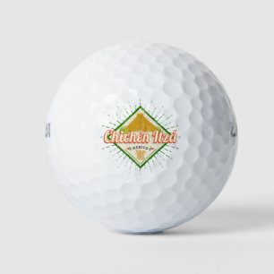 Chichen Itza Mexico Retro Mayan Vintag Yucatan Golfball