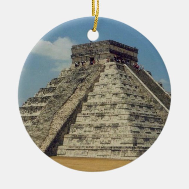Chichen Itza - Mexiko Keramik Ornament (Vorne)